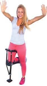 Woman using her iWalk